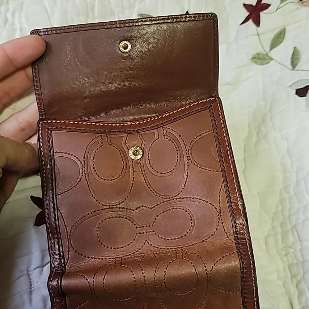 Coach Signature Leather Wallet - Picture 8 of 17